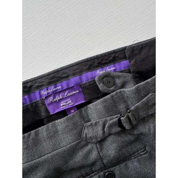 Ralph Lauren Purple Label Wool Tailored Trousers - Picture 4 of 5